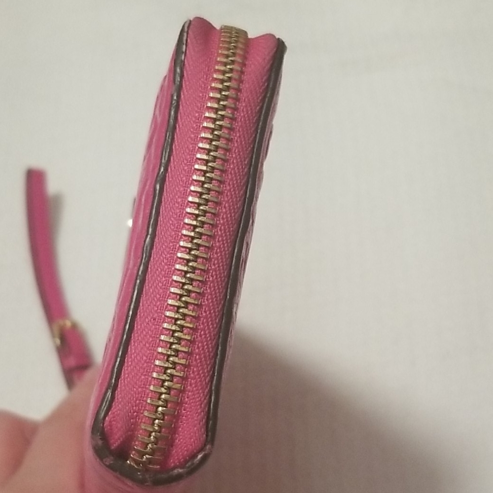 Michael Kors Pink Monogram Long Wallet - Picture 7 of 13